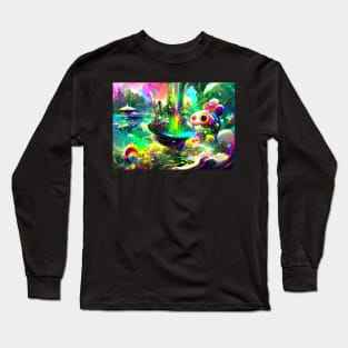 Color Globs | Rainbow Water Forest Long Sleeve T-Shirt